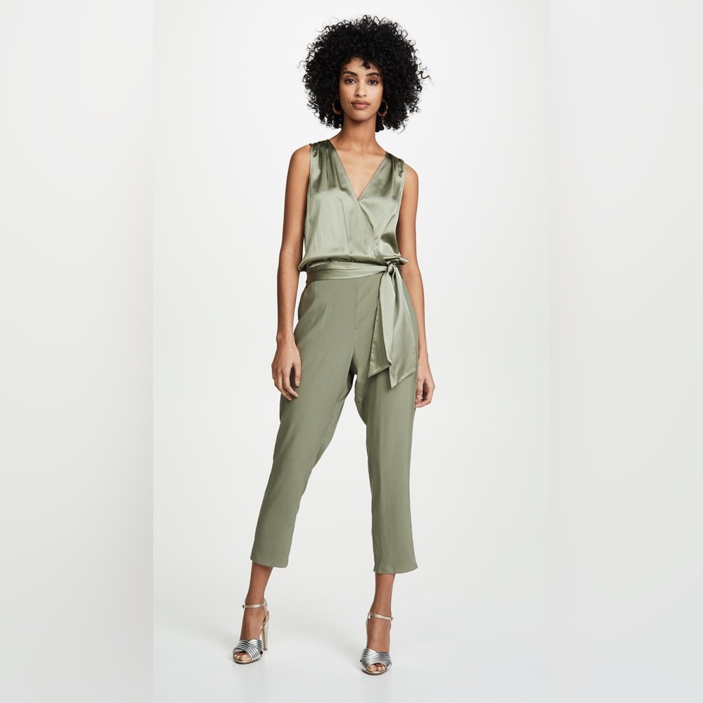 *NWT!* Ramy Brook Tie Waist Silk Jumpsuit Romper (Large)